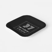 37e verjaardag — Art Deco Geïnspireerde look "37" Papieren Bordje (Gebogen)