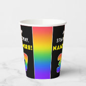 37e verjaardag: Colorful Rainbow # 37, aangepaste  Papieren Bekers (Links)