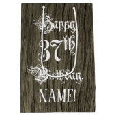 37e verjaardag: Fancy, Faux Hood Kijk + Aangepaste Medium Cadeauzakje (Achterkant)