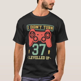 37e verjaardag gamer cadeau Ik ben geen 37 geworde T-shirt