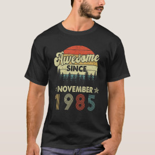 37e verjaardag Geweldige sinds november 1985 37 ja T-shirt