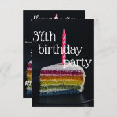 37e verjaardag kaart (Voorkant / Achterkant)