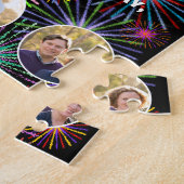 37e verjaardag: Leuke regenboog #, aangepaste naam Legpuzzel (Zijkant)