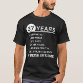 37e verjaardag Shirt 37 jaar oud Jubileum cadeaus (Voorkant)