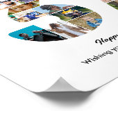37e Verjaardagsfeest Nummer 37 Fotocollage Poster (Hoek)
