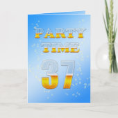 37e verjaardagsfeestdag met veel bier (Voorkant)