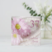 37e wedstrijd van Birthday met daisies Kaart (Staand voorkant)