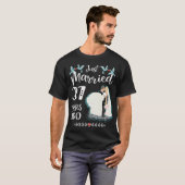 37ste trouwdag net getrouwd 37 jaar t-shirt (Voorkant volledig)