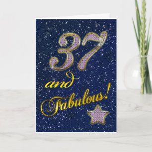 37th birthday for someone Fabulous Kaart
