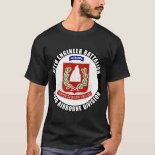 37th Engineer Battalion 82nd Airborne Division Vet T-shirt
