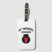 37th Infantry Division United States Military Bagagelabel (Voorkant (verticaal))