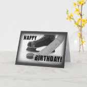 3816 Hockey Verjaardag Kaart (Gele Bloem)