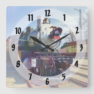 385 Steam Locomotive Vierkante Klok