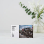 385 - Trein - Stoom - 385 Volledig gerestaureerd Visitekaartje (Staand voorkant)