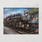 385 - Trein - Stuwmachine - 385 Volledig hersteld Briefkaart (Voorkant)