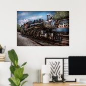 385 - Trein - Stuwmachine - 385 Volledig hersteld Poster (Thuiskantoor)