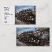 385 - Trein - Stuwmachine - 385 Volledig hersteld Visitekaartje (Voorkant / Achterkant)