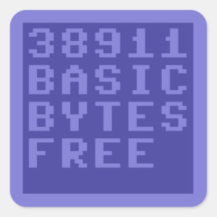 38911 BASISBYETVRIJ (GREEP 64) VIERKANTE STICKER