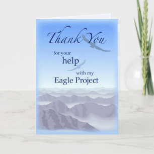 3898 Dank u Eagle Project Bedankkaart