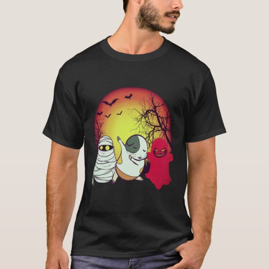 38 Cavia Halloween Pompoen T-shirt (Voorkant)