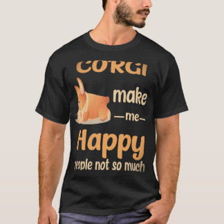 38 Corgi's maken me gelukkig, mensen niet zo veel T-shirt