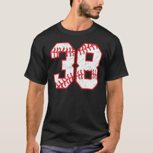 38 Dag Baseball Thema Bday Party Celebration T-shirt