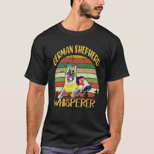 38 Duitse Herdersfluisteraar Duitse Herder T-shirt (Voorkant)
