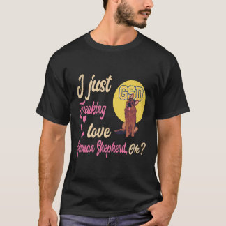 38 Ik hou gewoon van Duitse Herders OK Duitse Herd T-shirt