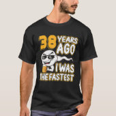 38 jaar geleden was ik de Mannen 38e verjaardag ga T-shirt (Voorkant)