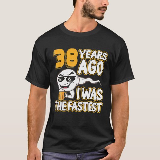 38 jaar geleden was ik de Mannen 38e verjaardag ga T-shirt (Voorkant)