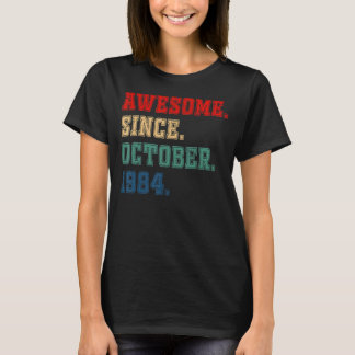 38 jaar Geweldige sinds oktober 1984 38e geboorte T-shirt
