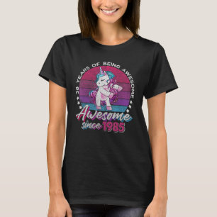 38 jaar oud flossen eenhoorn geschenken 38e verjaa t-shirt
