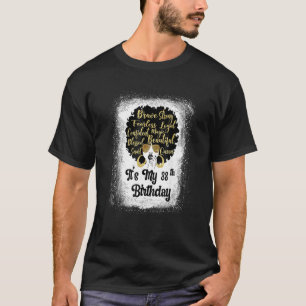 38 jaar oud Leopard Melanin Girl Het is mijn verja T-shirt