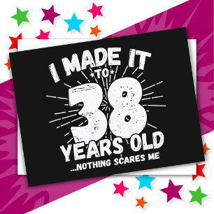 38 Jaar Oud Sarcastisch Meme Grappig 38e Verjaarda Briefkaart