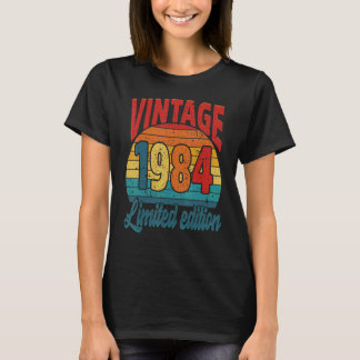 38 jaar oude dag Vintage 1984 38e verjaardag T-shirt