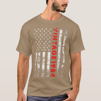 38 jaar oude geschenken  1984 Amerikaanse vlag 38e T-shirt