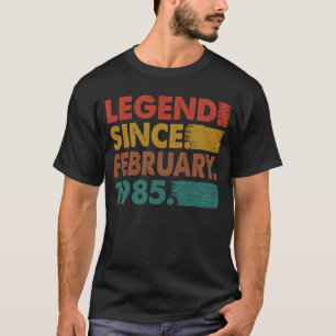 38 jaar oude leggende sinds februari 1985 38e gebo t-shirt