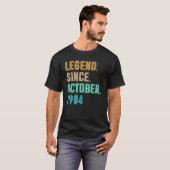 38 jaar oude leggende sinds oktober 1984 38e geboo t-shirt (Voorkant volledig)