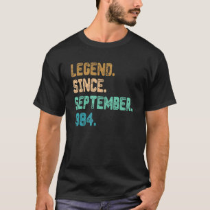 38 jaar oude leggende sinds september 1984 38e geb t-shirt