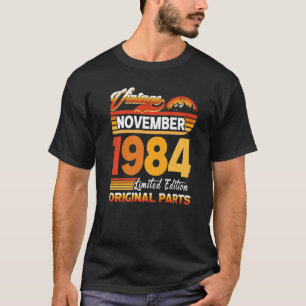 38 jaar oude Retro  november 1984 38e geboorte T-shirt