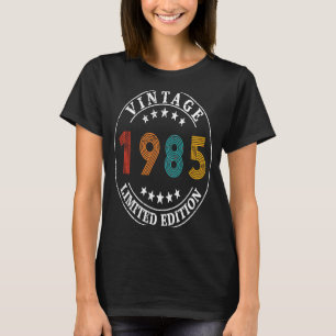 38 jaar oude Vintage 1985 38e verjaardag T-shirt