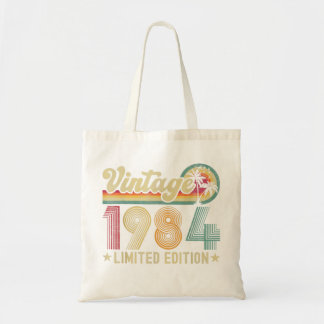 38-jarige Vintage 1984 38e verjaardag Gifts Women Tote Bag