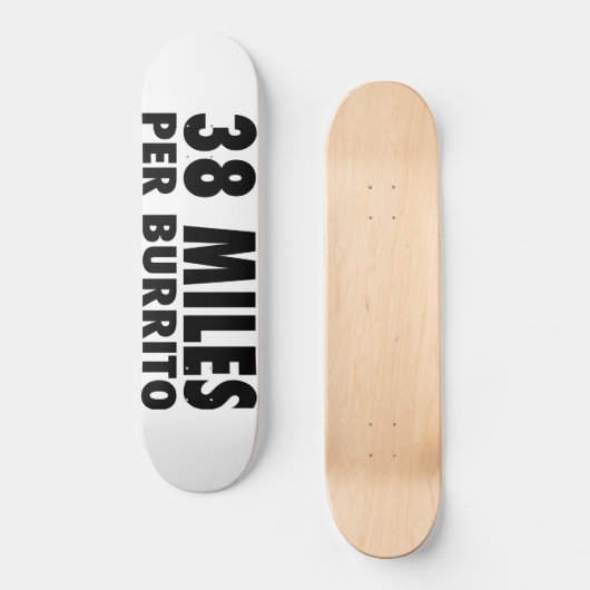38 mijl per karton van Burrito Skateboard (Voorkant)