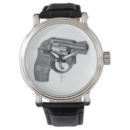 .38 Neus revolver Horloge