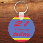 38 Verjaardag Sleutelhanger (Voorkant)