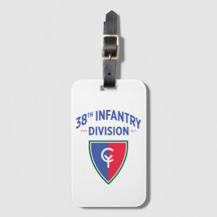 38e Afdeling infanterie Militaire Verenigde Staten Bagagelabel