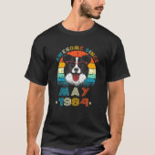 38e geboorte liefdesgrens Collie Dog 38 jaar Sinc T-shirt (Voorkant)