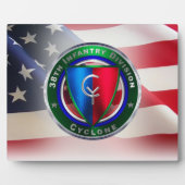 38e infanteriedivisie "Cyclone" Fotoplaat (Voorkant)