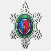38e infanteriedivisie tin sneeuwvlok ornament (Rechts)