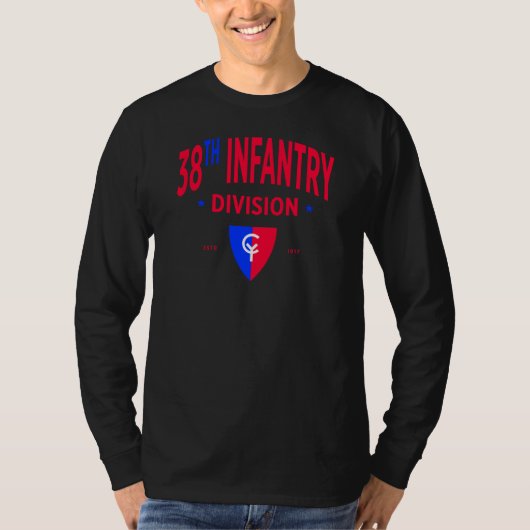 38e Infanteriedivisie - US Military Long T-shirt (Voorkant)